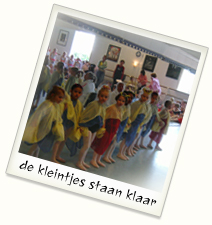 de kleintjes staan klaar